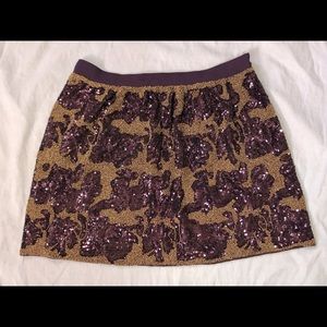 Hand crafted Sequins a line skirt
